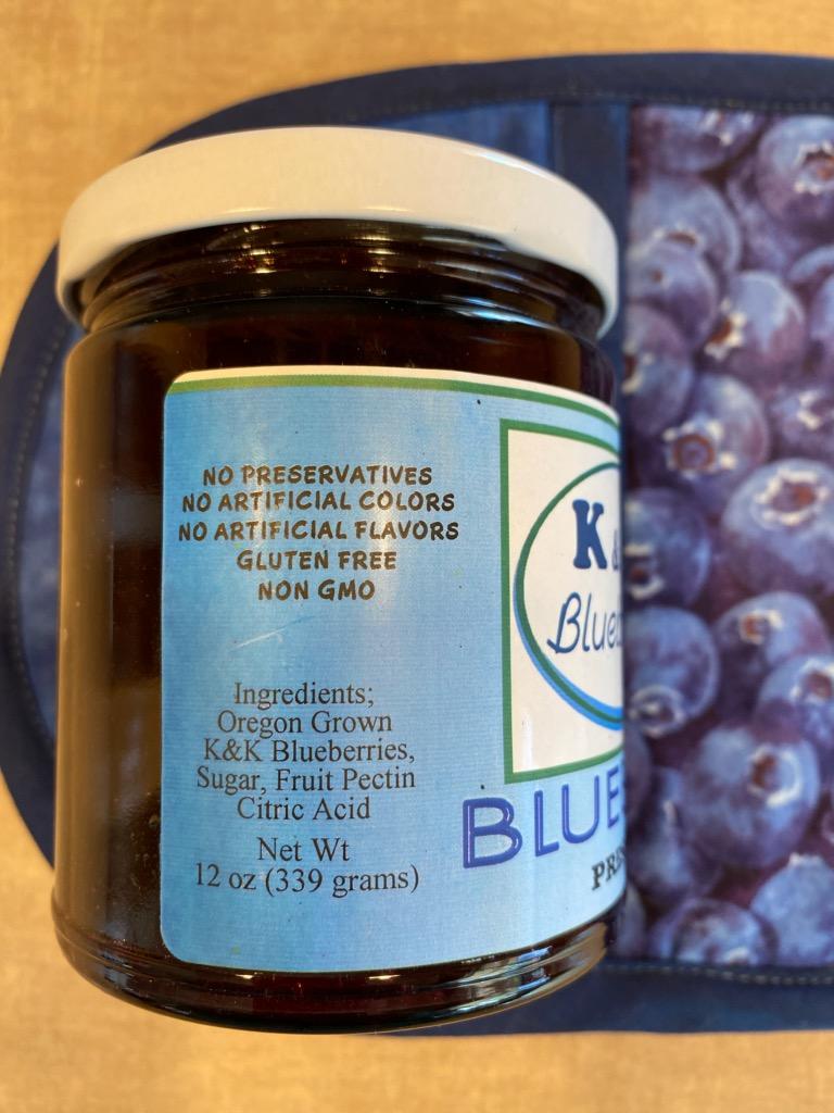 Blueberry Preserves ingredients