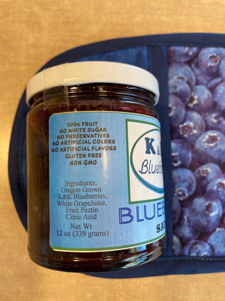 Blueberry Sauce ingredients