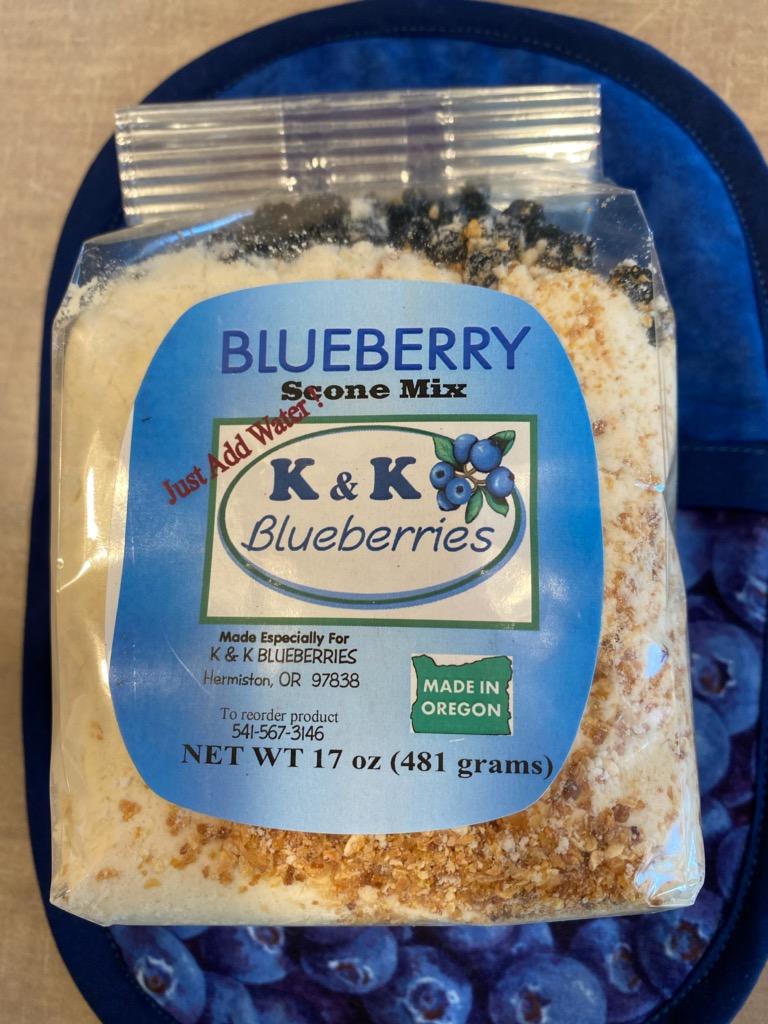 Blueberry Scone Mix; Just Add Water; Made in Oregon