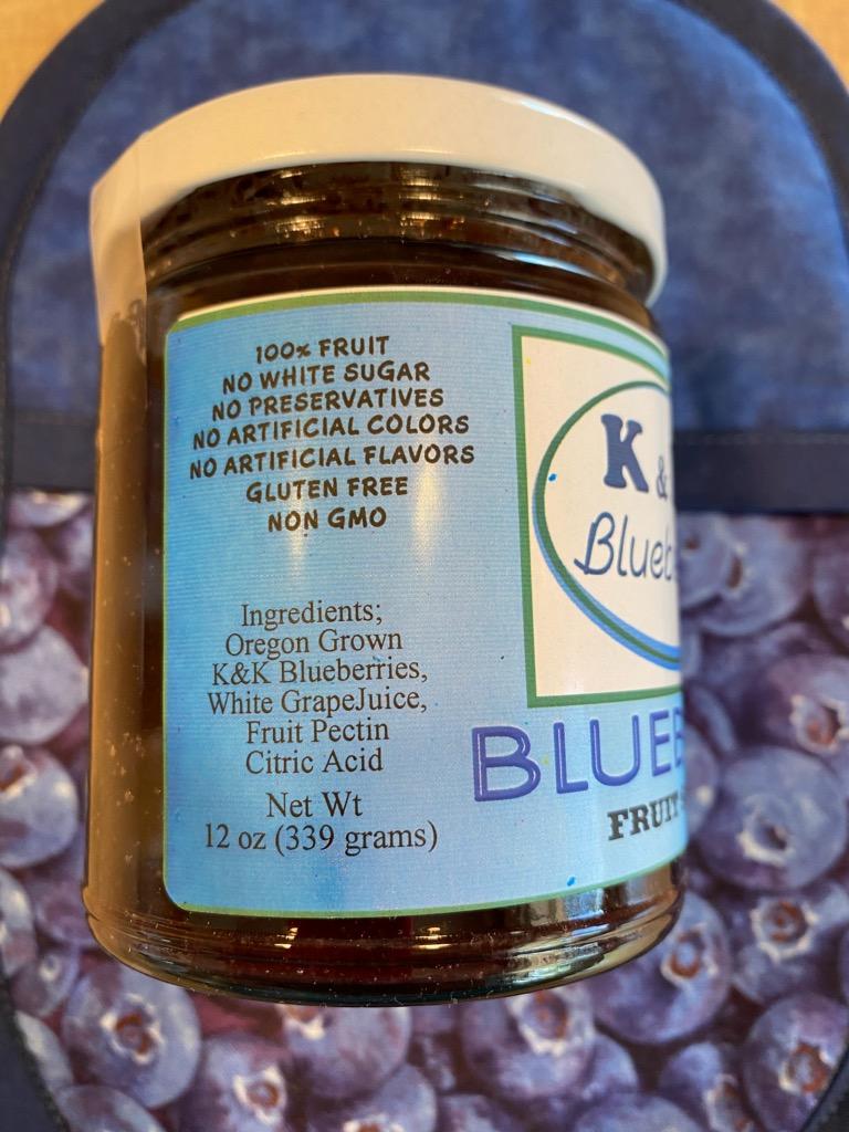 Blueberry Fruit Spread ingredients