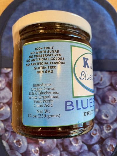 Blueberry Fruit Spread ingredients