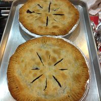 2 blueberry pies